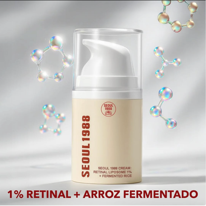 Crema SeoulGlow™ 1988: Retinal Liposoma 1% + Arroz Fermentado